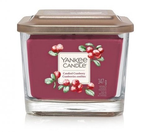 neuveden: YANKEE CANDLE Candied Cranberry svíčka 347g / 3knoty