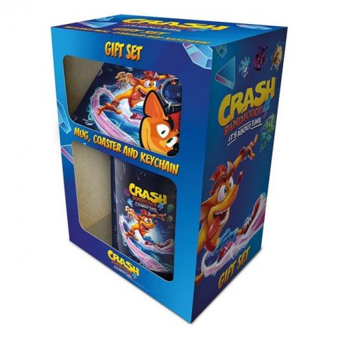 neuveden: Dárkový set Crash Bandicoot / hrnek, podtácek, klíčenka