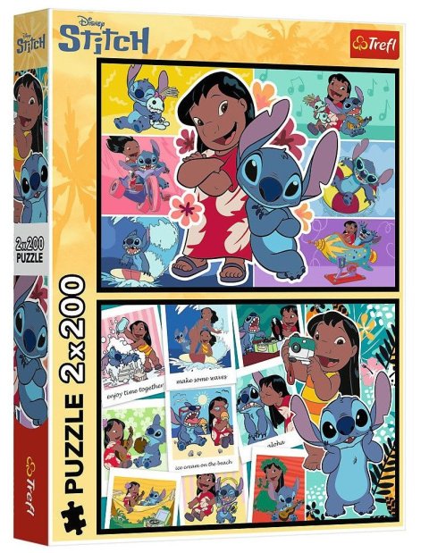 neuveden: Puzzle Lilo  Stitch: Šťastný život 2x200 dílků