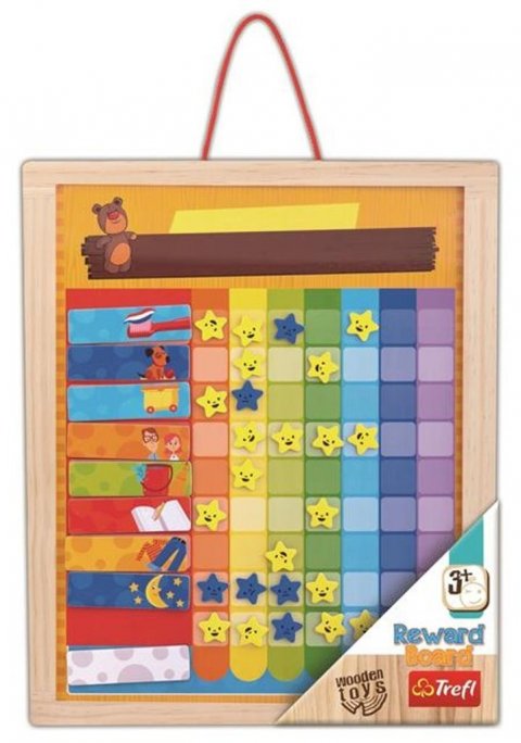 neuveden: Dřevěná motivační tabulka / Wooden Toys