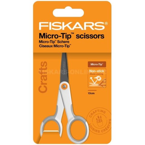 neuveden: Fiskars Nůžky Non-stick Micro-tip 13 cm, softgrip