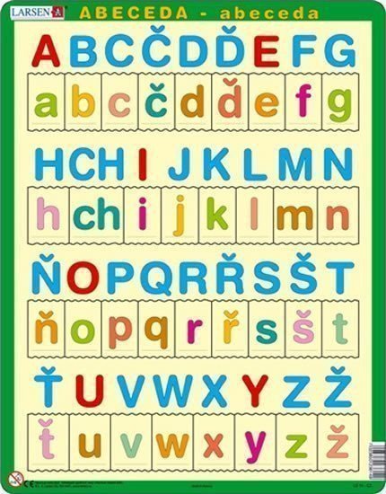 neuveden: Puzzle MAXI - Česká ABECEDA/34 dílků