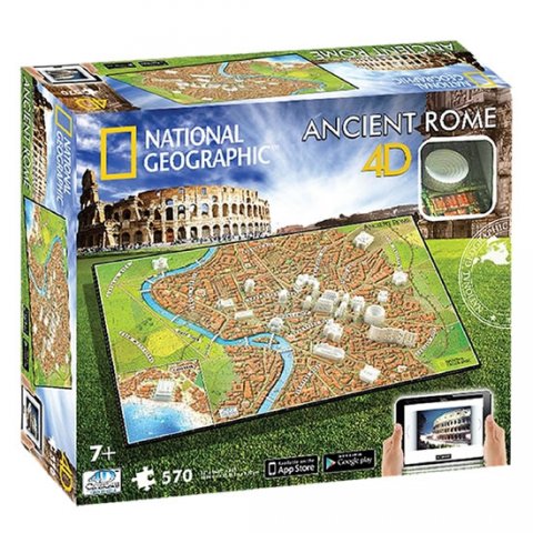 neuveden: Puzzle 4D - Řím 55x37 cm