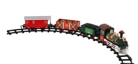 neuveden: Vlak + 3 vagóny s kolejemi