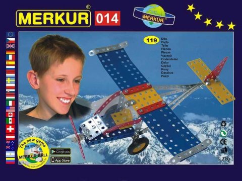 neuveden: Merkur 014 Letadlo 119 dílů, 10 modelů