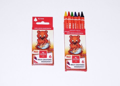 neuveden: Koh-i-noor voskovky trojhranné tenké 8,2 mm - 6 ks