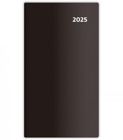 neuveden: Diář 2025 Torino černá, čtrnáctidenní