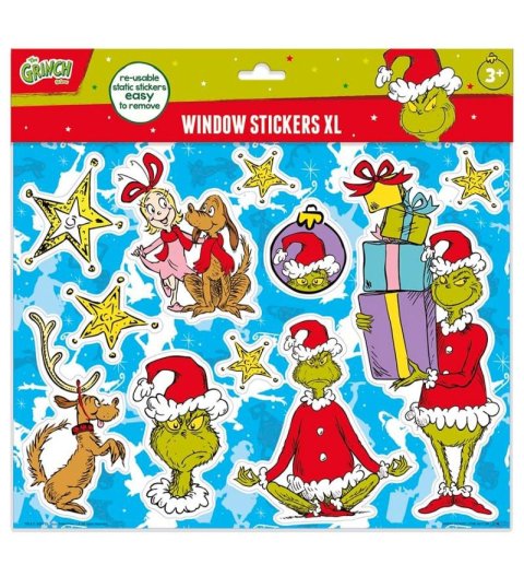 neuveden: Grinch Nálepky na okno XL