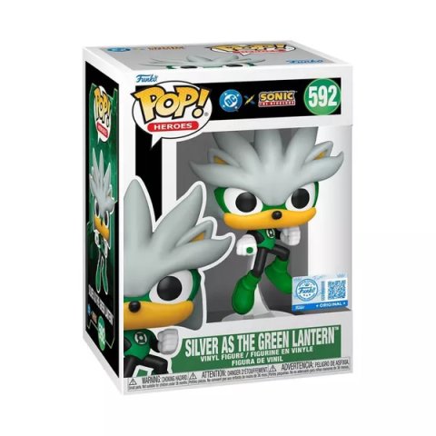 neuveden: Funko POP Heroes: DC x Sonic - Silver as the Green Lantern #592