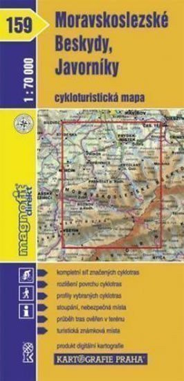 neuveden: 1: 70T(159)-Moravskoslezské Beskydy (cyklomapa)
