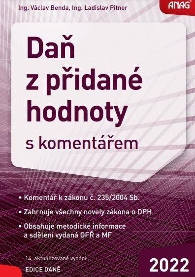 Benda Václav: Daň z přidané hodnoty s komentářem 2022