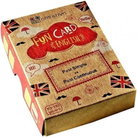 neuveden: Fun card English Past Simple vs Past Continuous