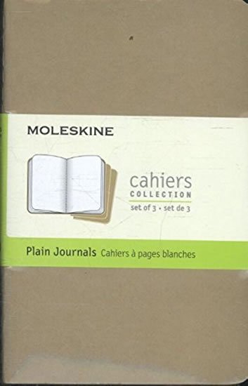 neuveden: Sešity Moleskine Cahier, S, čisté, 3 ks - karton