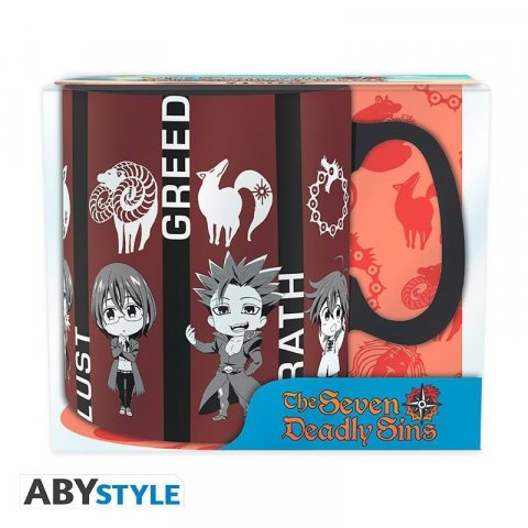 neuveden: The Seven Deadly Sins Keramický hrnek 460 ml - Chibi sins