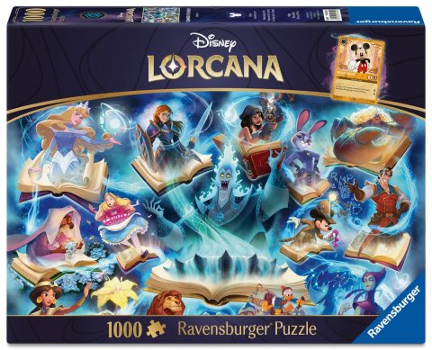 neuveden: Puzzle Disney Lorcana - Glimmers of the Realm: Safír 1000 dílků