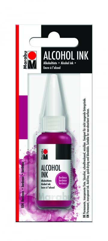 neuveden: Marabu Alkoholový inkoust/tmavě červený 20 ml