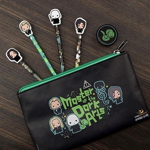neuveden: Harry Potter: Školní set v designu Kawaii - Zmijozel