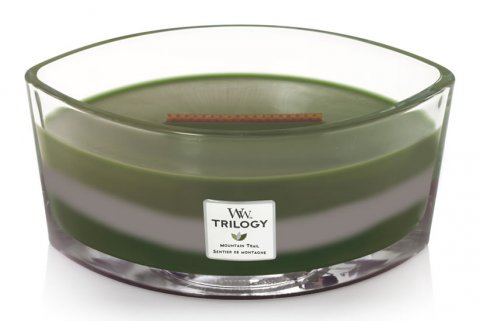 neuveden: WoodWick Trilogy Mountain Trail svíčka loď Trilogy 453,6g