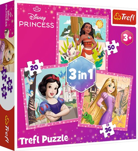neuveden: Puzzle Disney princezny: Vaina, Locika a Sněhurka/3v1 (20,36,50 dílků) neuveden: Puzzle Disney princezny: Vaina, Locika a Sněhurka/3v1 (20,36,50 dílků)