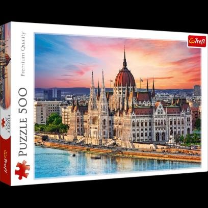 neuveden: Trefl Puzzle Budova parlamentu, Budapešť / 500 dílků
