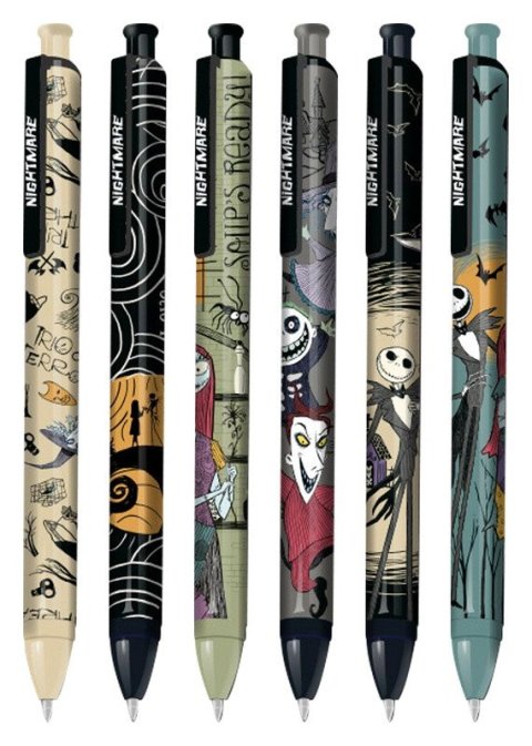 -: Gelový roller Tim Burton, modrá náplň