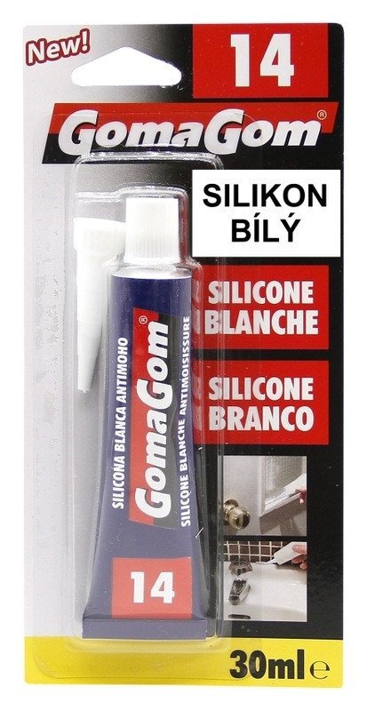 -: Lepidlo 14 silikon bílý