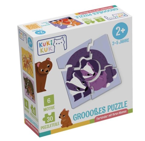 neuveden: Kukikuk Grooosses Puzzle Tierkinder mit ihren Mamas
