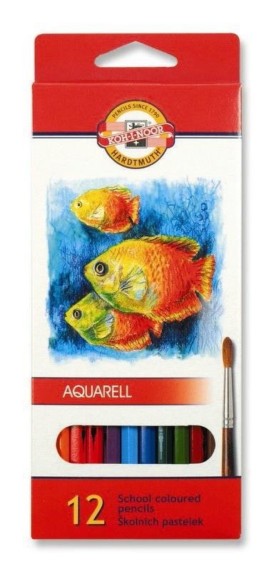 neuveden: Koh-i-noor pastelky akvarelové školní 18 ks motiv RYBY neuveden: Koh-i-noor pastelky akvarelové školní 18 ks motiv RYBY