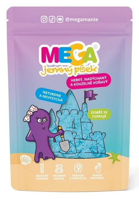 -: MEGAjemný písek voňavý - Modrý 90g