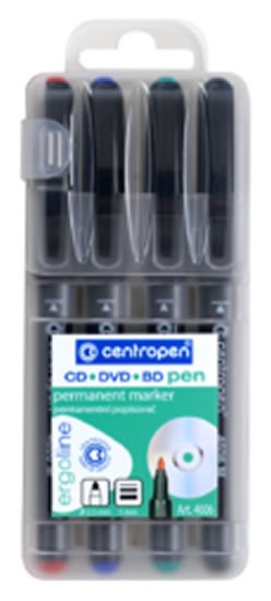 neuveden: Centropen popisovač 4606 na CD/DVD/BD pen 4 ks
