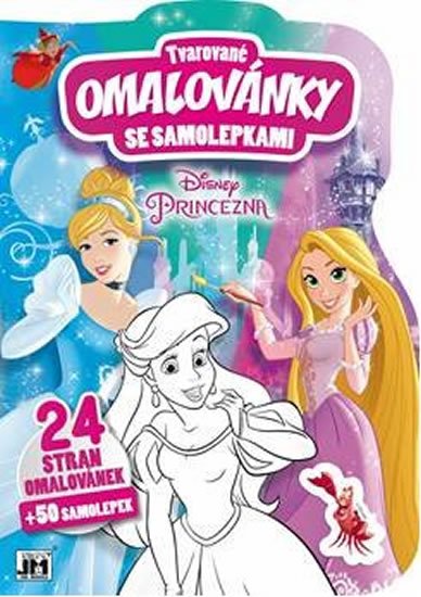neuveden: Princezny - Tvarované omalovánky se samolepkami neuveden: Princezny - Tvarované omalovánky se samolepkami