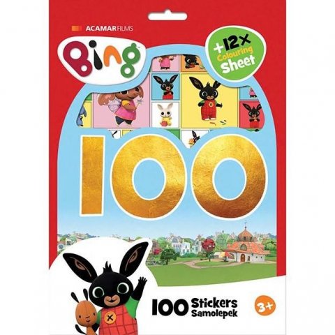 neuveden: Bing - 100 samolepek s omalovánkovými listy neuveden: Bing - 100 samolepek s omalovánkovými listy