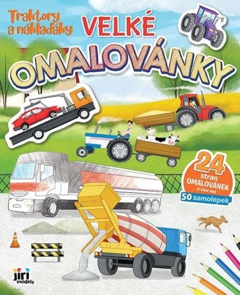 neuveden: Traktory a náklaďáky - Velké omalovánky