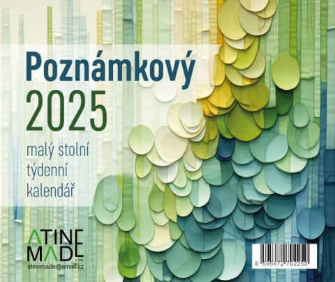 neuveden: Kalendář 2025 Poznámkový, stolní, týdenní, 150 x 130 mm neuveden: Kalendář 2025 Poznámkový, stolní, týdenní, 150 x 130 mm
