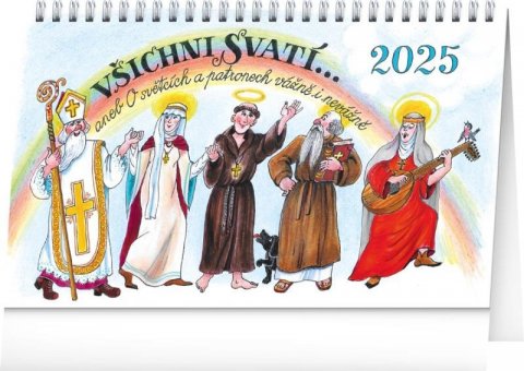 neuveden: Kalendář 2025 stolní: Všichni svatí - Kamila Skopová, 23,1 × 14,5 cm neuveden: Kalendář 2025 stolní: Všichni svatí - Kamila Skopová, 23,1 × 14,5 cm