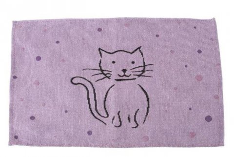 neuveden: Prostírání - kočka / fialové