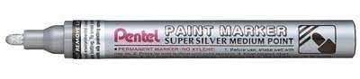 neuveden: Popisovač Pentel Paint Marker MMP10 lakový - stříbrný 2-4 mm