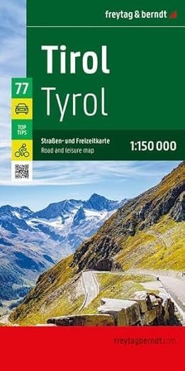 : Tyrolsko 1:150 000 / automapa + volnočasová mapa