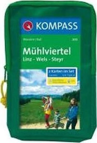 neuveden: Mühlviertel,Linz,Wels,Steyr 202 ,2 mapy  / 1:50T NKOM