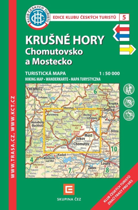 neuveden: KČT 5 Krušné hory-Chomutovsko a Mostecko 1:50 000 / turistická mapa