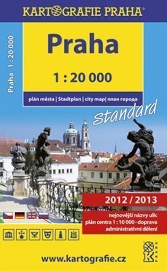 neuveden: Praha - 1:20 000 plán města standard