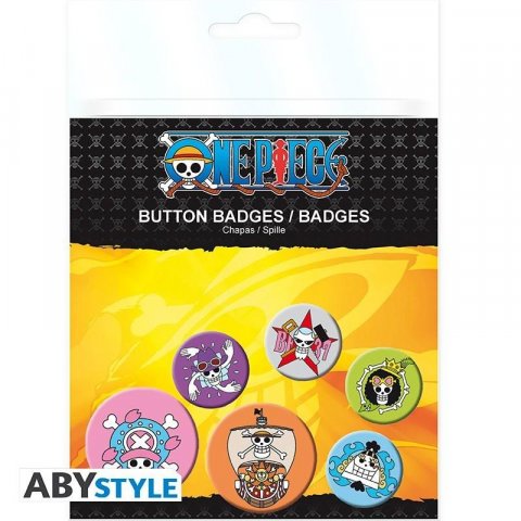 neuveden: One Piece Sada odznaků Skulls 2
