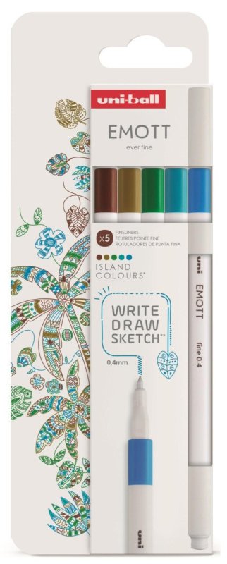 neuveden: UNI EMOTT liner sada Island - 5 ks