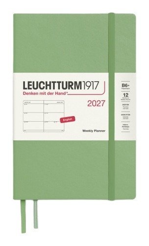 -: Týdenní plánovač Sage, Paperback B6+ 2027, anglicky