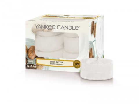 neuveden: YANKEE CANDLE Shea Butter svíčka 9,8g čajová 12ks