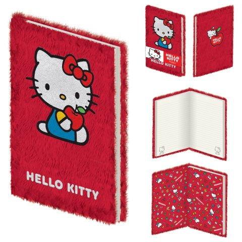 neuveden: Hello Kitty Plyšový blok A5
