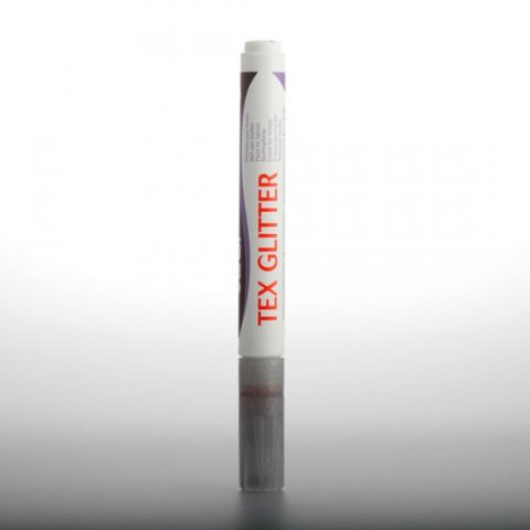neuveden: DARWI TEX GLITTER fixa na textil - Stříbrná 6 ml