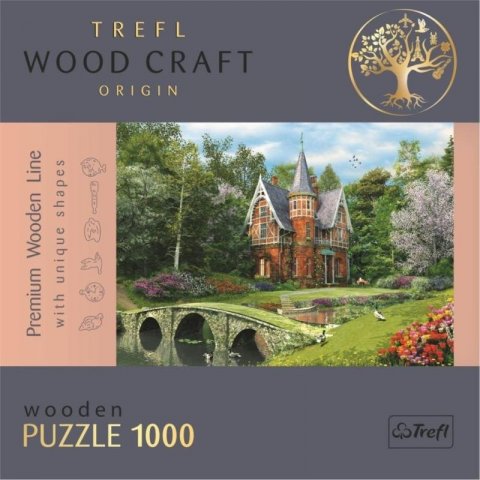 neuveden: Trefl Wood Craft Origin Puzzle Viktoriánský dům 1000 dílků - dřevěné