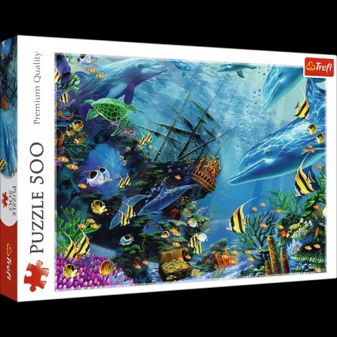 neuveden: Trefl Puzzle Ukrytý poklad / 500 dílků