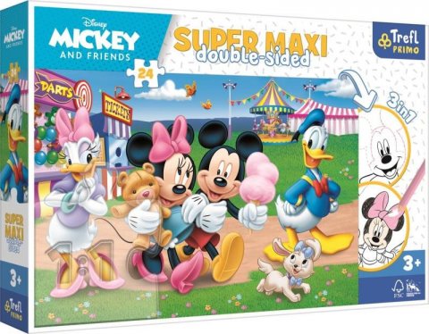 neuveden: Trefl Puzzle Mickey Mouse Na pouti 24 dílků - oboustranné neuveden: Trefl Puzzle Mickey Mouse Na pouti 24 dílků - oboustranné